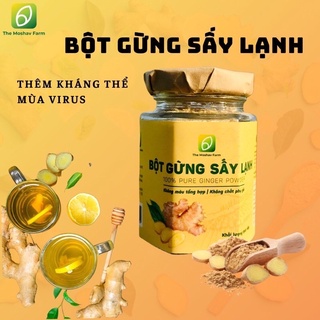 Bột gừng sấy lạnh The Moshav Farm 100% từ gừng sẻ tươi không pha đường hỗ trợ bảo vệ sức khỏe – hũ 40gr