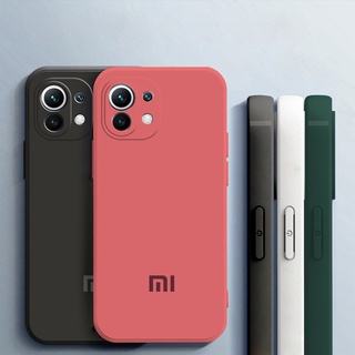 Ốp điện thoại silicone lỏng màu kẹo cho Xiaomi Mi 11 Lite Mi 11i 11X Pro