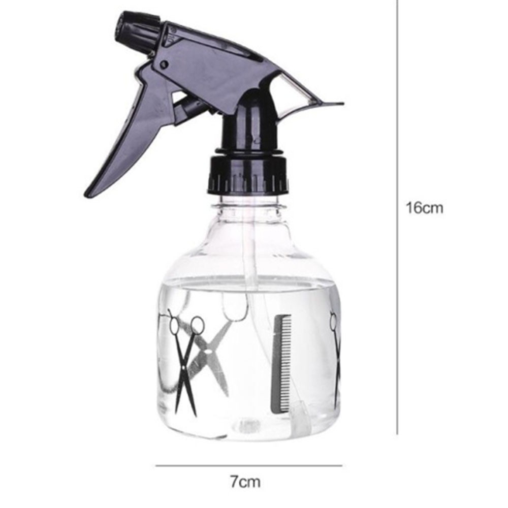 Chai rỗng đựng dung dịch làm tóc bằng nhựa trong suốt có vòi xịt đa năng tiện dụng