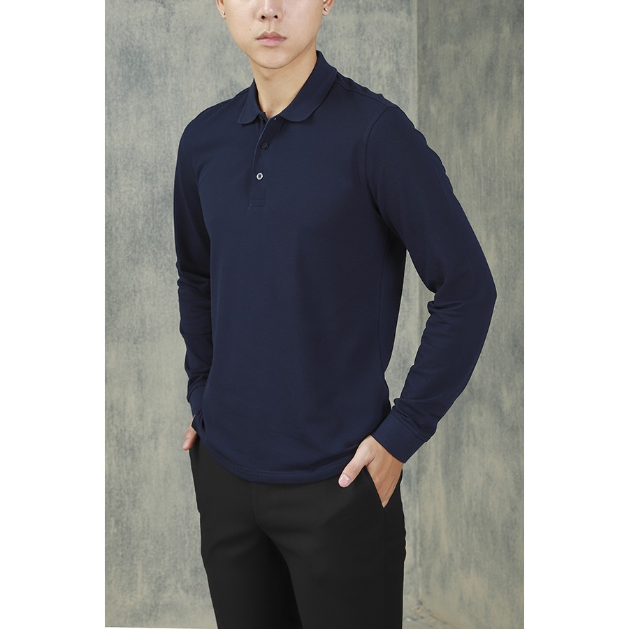 (SALE 40%) Áo dài tay Aristino VIỀN CỔ LỊCH LÃM, ALP002W7, tag 525k | BigBuy360 - bigbuy360.vn