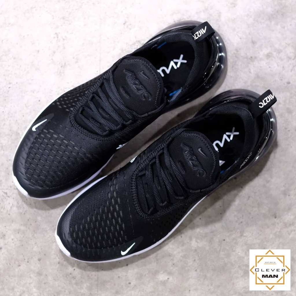 (FULLBOX - TẶNG MÓC KHÓA) Giày Thể Thao Sneaker Nam Nữ MAX 270 Black White Đen đế Trắng CLEVER MAN STORE