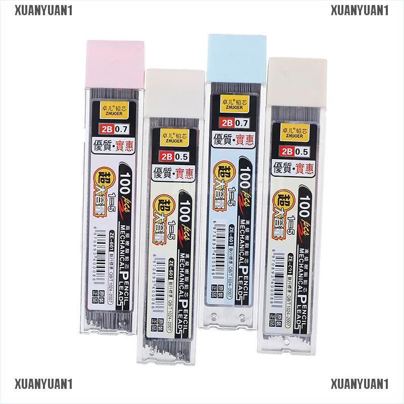 [XUANYUAN1] Set 100 Chì Bấm 2b Ruột Bút Chì Cơ Khí Tự Động