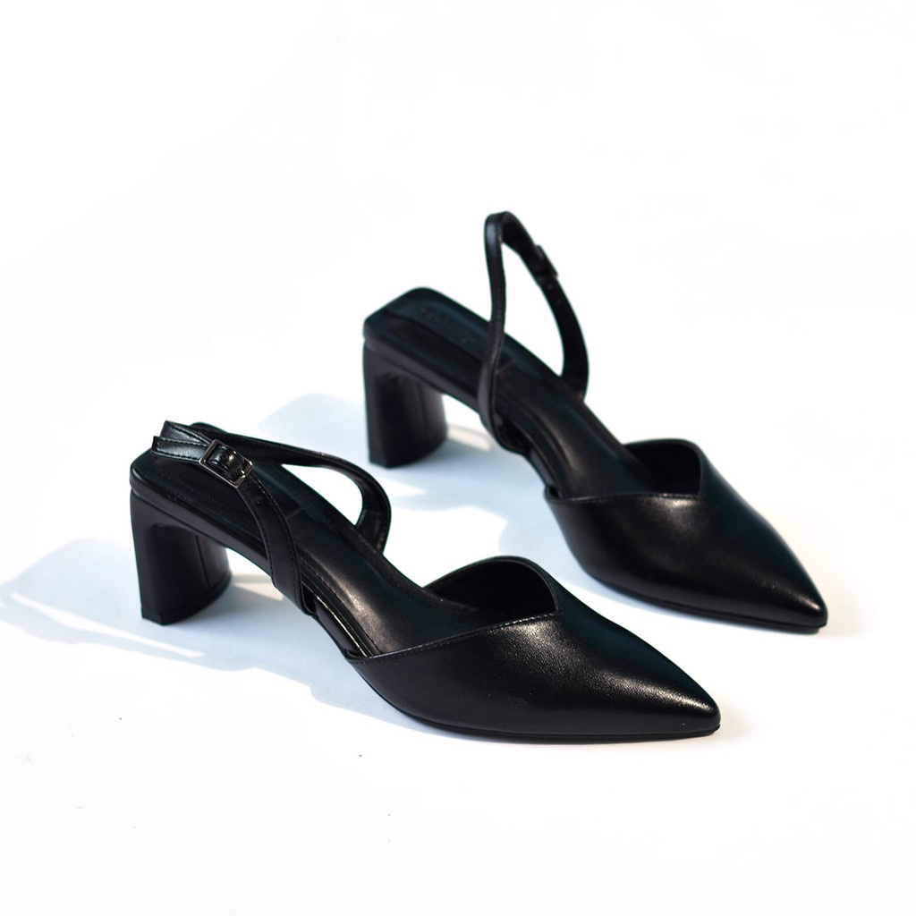 PA Giày sandal gót thô Merly 1343