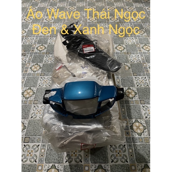 Dàn áo wave thái 110 xanh ngọc có tem thắng đĩa