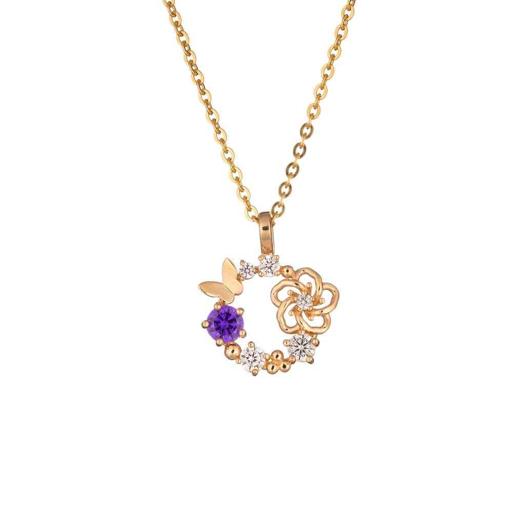 Mặt Dây Chuyền Vàng 14k Forget Me Not MDMAMD524 Huy Thanh Jewelry