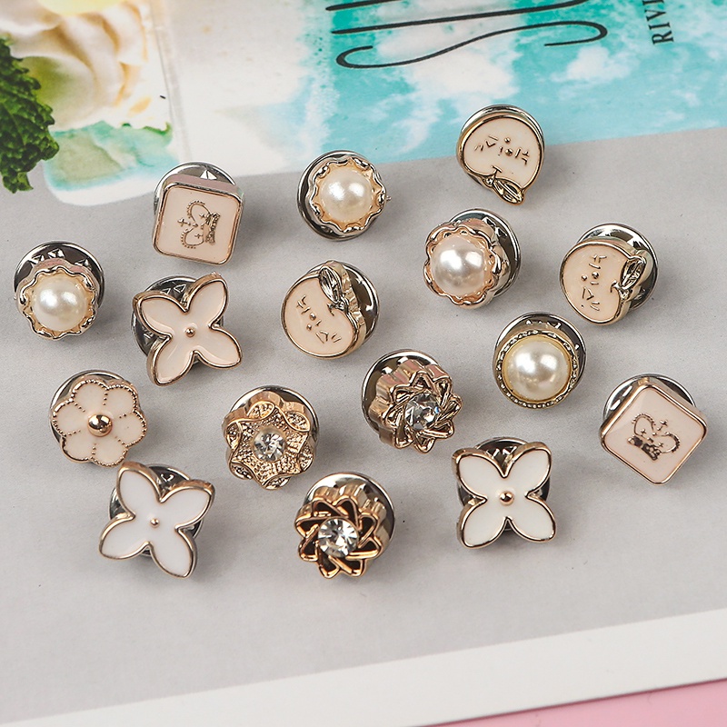 Set 10 Nút Khóa Có Thể Tháo Rời Chống Chói Chuyên Dụng