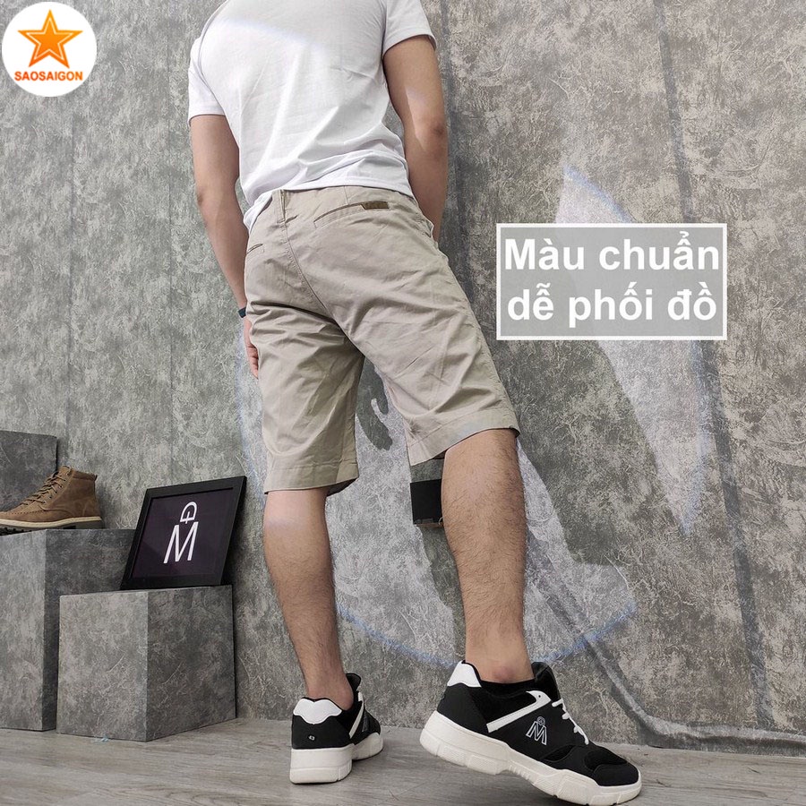 Quần short nam [ HÌNH THẬT ] vải kaki đẹp chuẩn form siêu bền SG183 Saosaigon | WebRaoVat - webraovat.net.vn