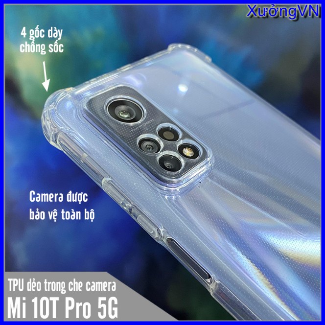 Ốp lưng silicon chống va đập trong suốt Xiaomi Mi 10T - Mi 10T Pro Ôm sát bảo vệ máy tối đa