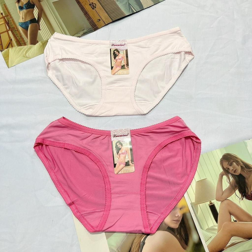 Quần lót nữ cotton dạng phom mini cạp thấp mềm mịn thoáng mát size dưới 50kg