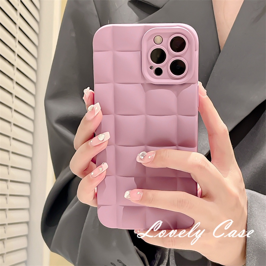 IPhone 14 13 12 11 Pro Max SE 2020 X Xr Xs Max 8 7 PlusỐp Điện Thoại Mềm Trong Suốt Màu Tím Phong Cách Retro Cho