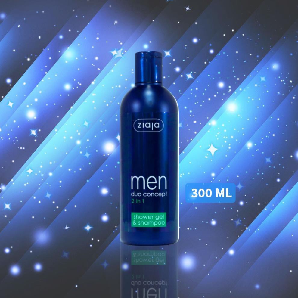 GEL TẮM GỘI 2IN1 DUO CONCEPT ZIAJA (ORGANIC) - DÀNH CHO NAM - 300ML | BigBuy360 - bigbuy360.vn