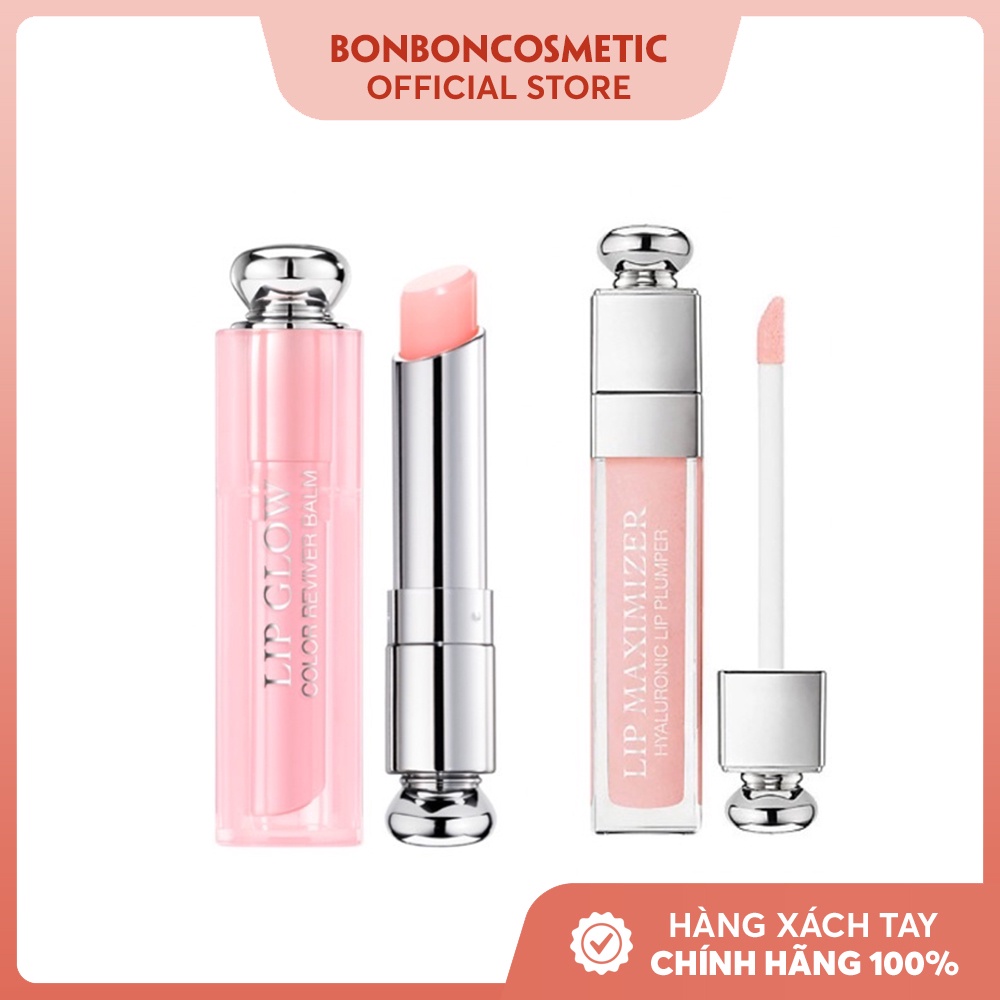 Son Dưỡng DIOR LIP GLOW và DIOR MAXIMIZER fullbox và unbox BONBONCOSMETIC