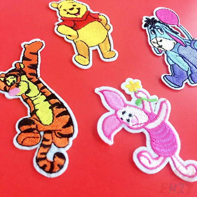 Sticker ủi thêu hoạ tiết hoạt hình trang trí quần áo dễ thương