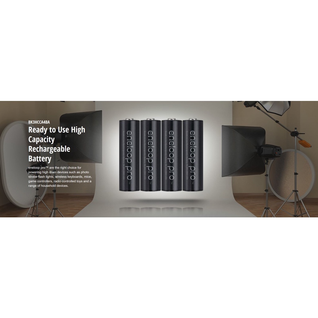 Pin sạc AA Panasonic Eneloop pro 2550 mAh chính hãng