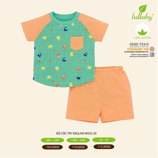 Bộ cộc tay Raglan Lullaby [NH25-20]