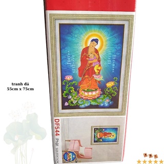Tranh đính đá phật a di đà DF544 (55cm x 75cm)