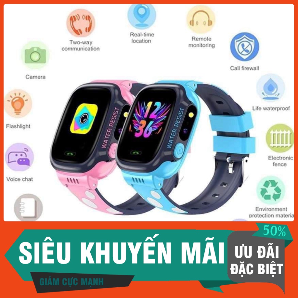 Đồng hồ định vị Y92 - Đồng hồ nghe gọi chính hãng - chống nước Wifi -Có Tiếng Việt- Bh 1
