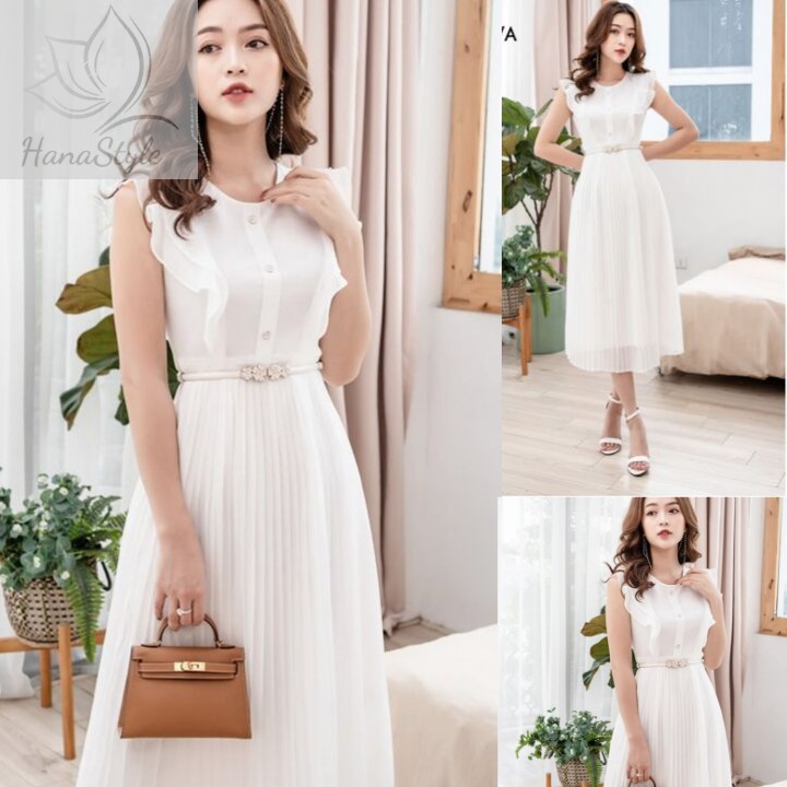 Đầm dự tiệc tay cánh tiên sang trọng - thích hợp mặc dự tiệc, công sở | BigBuy360 - bigbuy360.vn