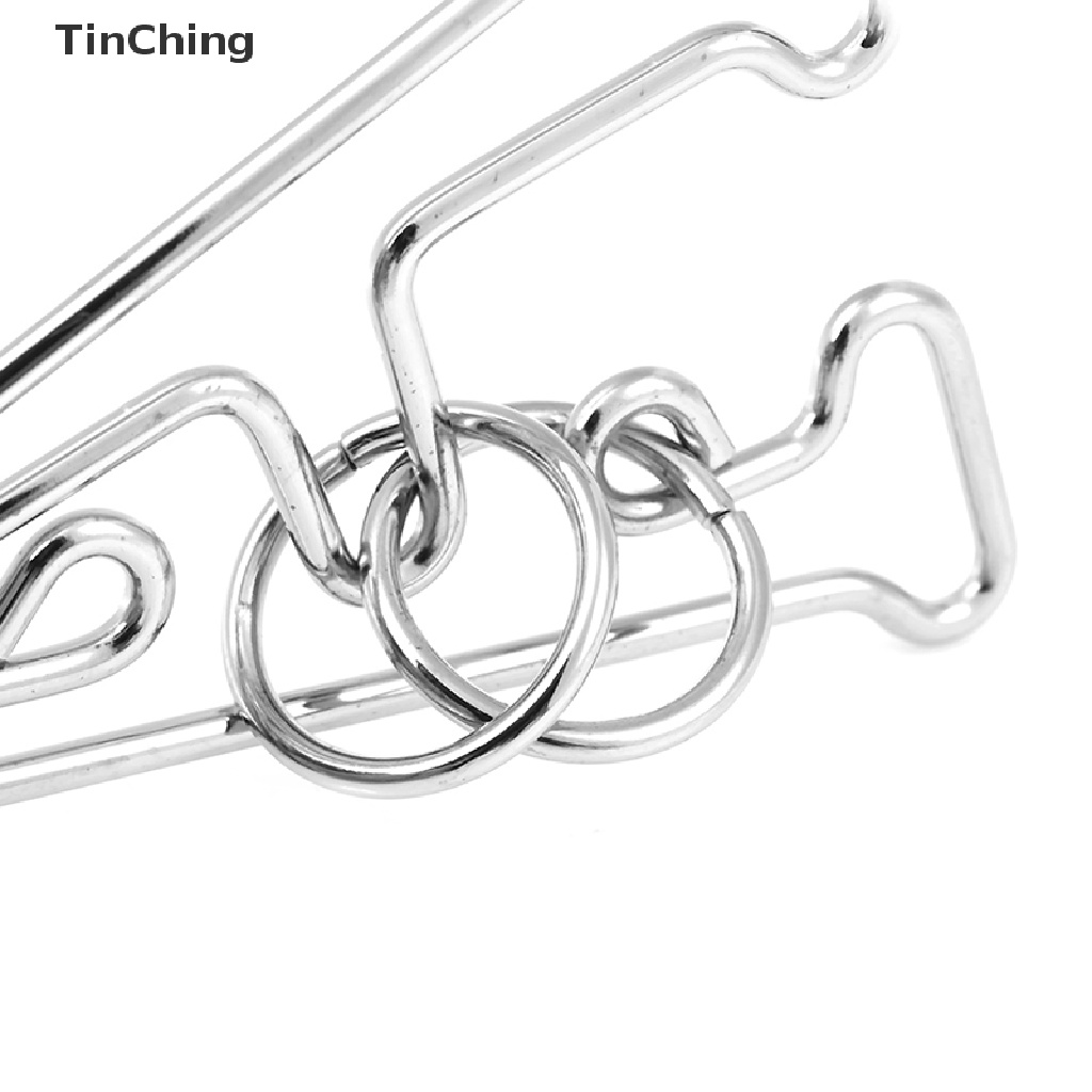 Bộ Đồ Chơi Xếp Hình Chữ A Bằng Kim Loại Thử Thách Trí Não Cho Người Lớn Và Trẻ Em