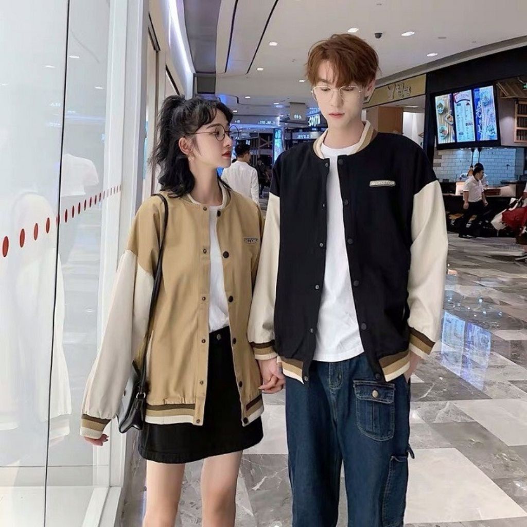 Áo khoác dù nam nữ 2 lớp unisex form rộng kiểu bomber jackets Hàn Quốc street style WASNOTP LECHAU AKD03 cao cấp giá rẻ