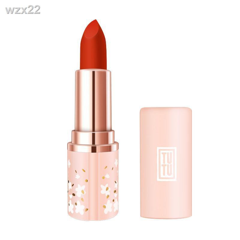 TUTU cherry flower lipstick matte phong cách nữ sinh kiểu Pháp niche giá rẻ màu vỏ cà chua thối son