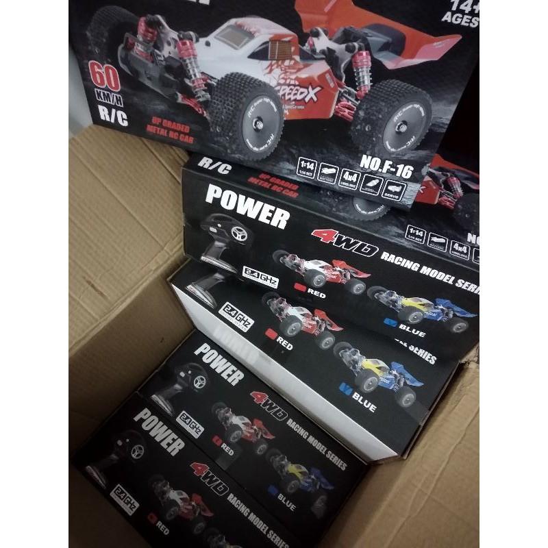 XLF F16 F-16 Xe điều khiển từ xa RC 4WD F 16 Buggy speedX 60 km/h full khung gầm kim loại F17 F-17 F 17 WLtoys XK 144001