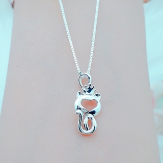 💥💥 Dây chuyền mèo bạc xinh xắn