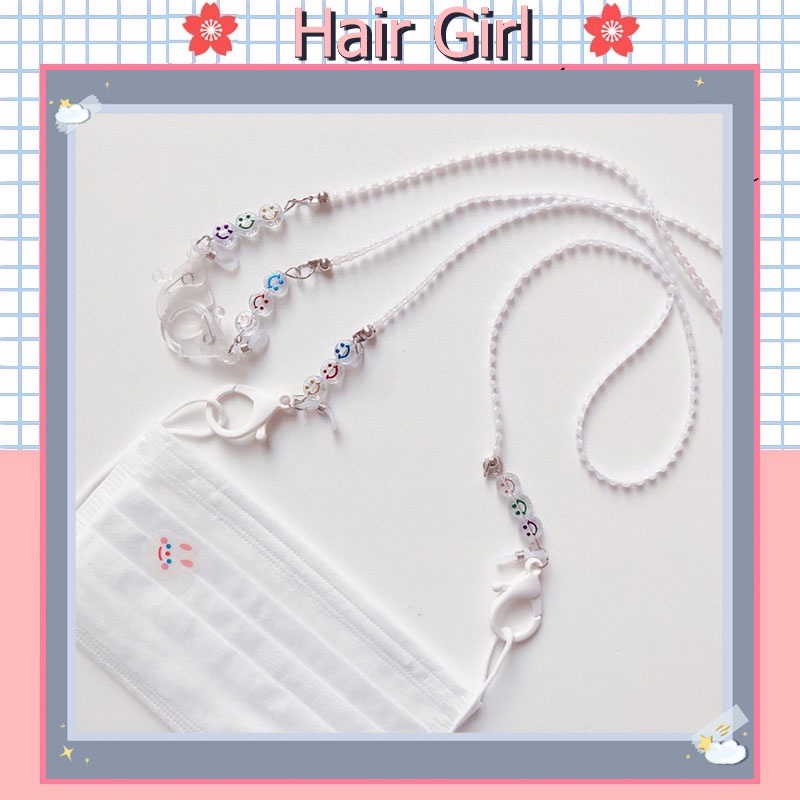 Dây Đeo Khẩu Trang Hình Mặt Cười Hoạt Hình Phong Cách Hàn Quốc Dành Cho Trẻ Em 2022