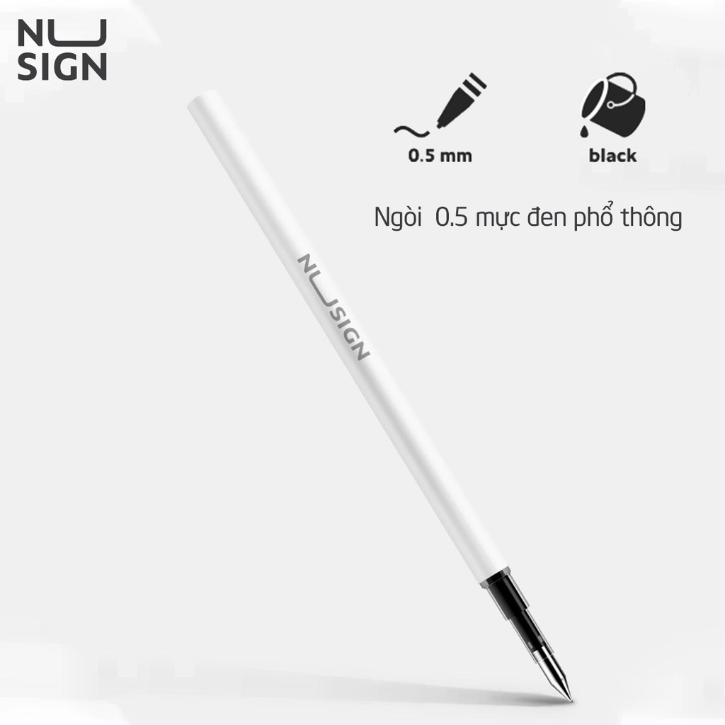 Bút gel ký cao cấp Nusign 0.5mm mực đen - Thiết kế thời thượng - NS552