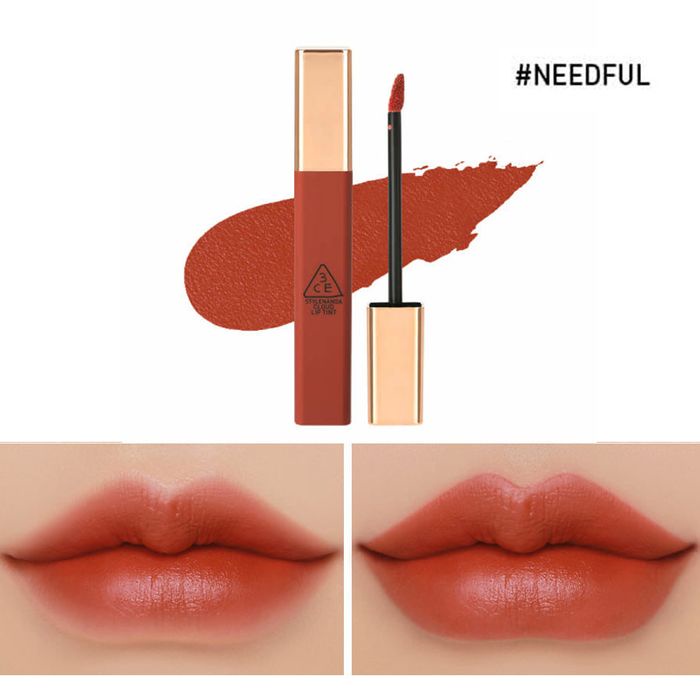 Son kem 3CE Cloud Lip Tint Needful- đỏ cam gạch