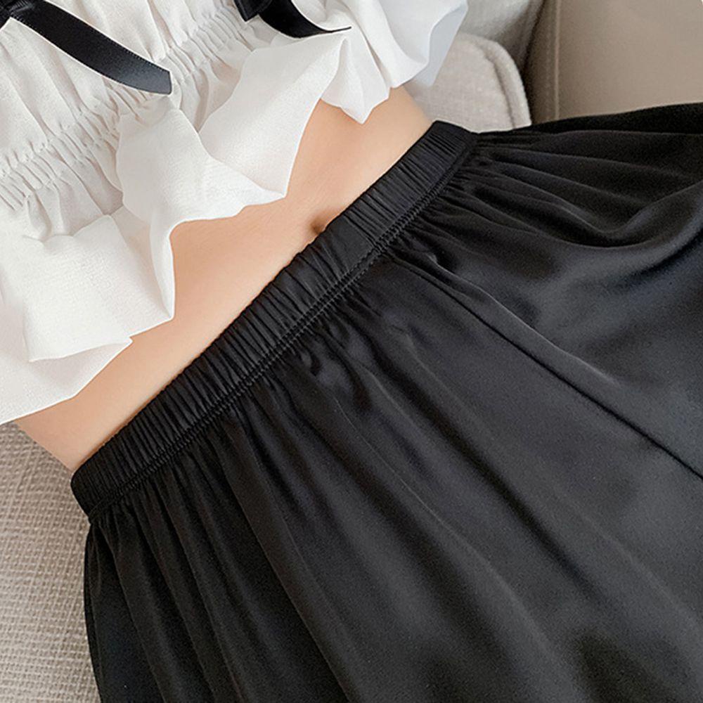 Quần Short An Toàn Lưng Thun Co Giãn Phối Bèo Phong Cách Lolita Quyến Rũ Cho Nữ