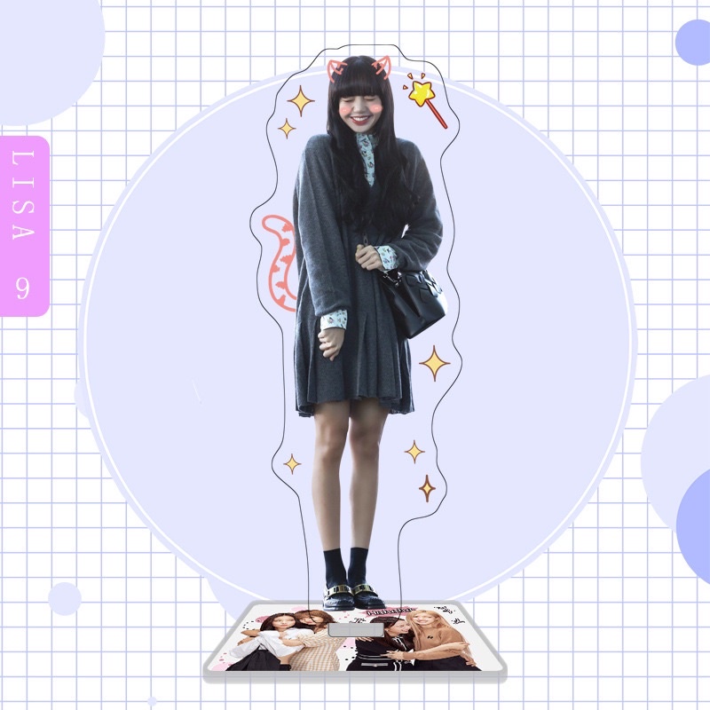 *Có-Sẵn* ẢNH STANDEE BLACKPINK LISA TƯỢNG ACRYLIC