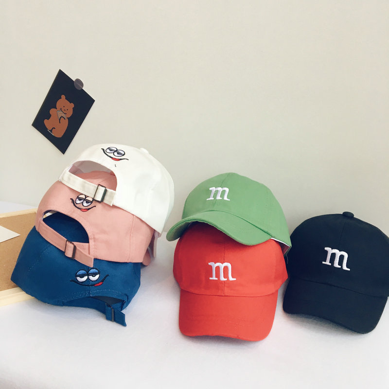 Mũ lưỡi trai thêu họa tiết đơn giản cho bé từ 2-5 tuổi