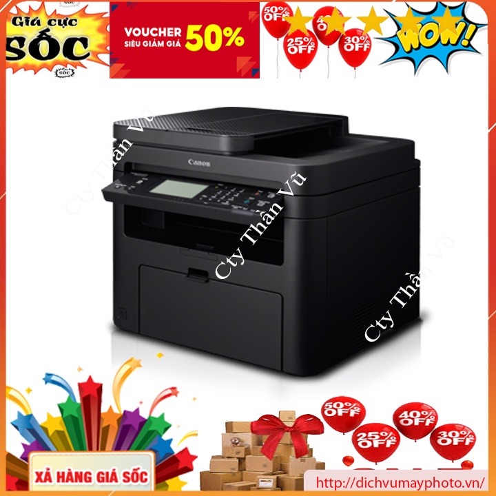 Máy in laser đen trắng đa chức năng Canon MF229dw đã qua sử dụng có in 2 mặt tự động in wifi không dây bảo hành INECO
