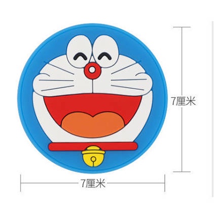 Car Water Cup Mat General Creative Cute Storage Pad Car Coaster Doraemon Decoration Office All Products jBKE