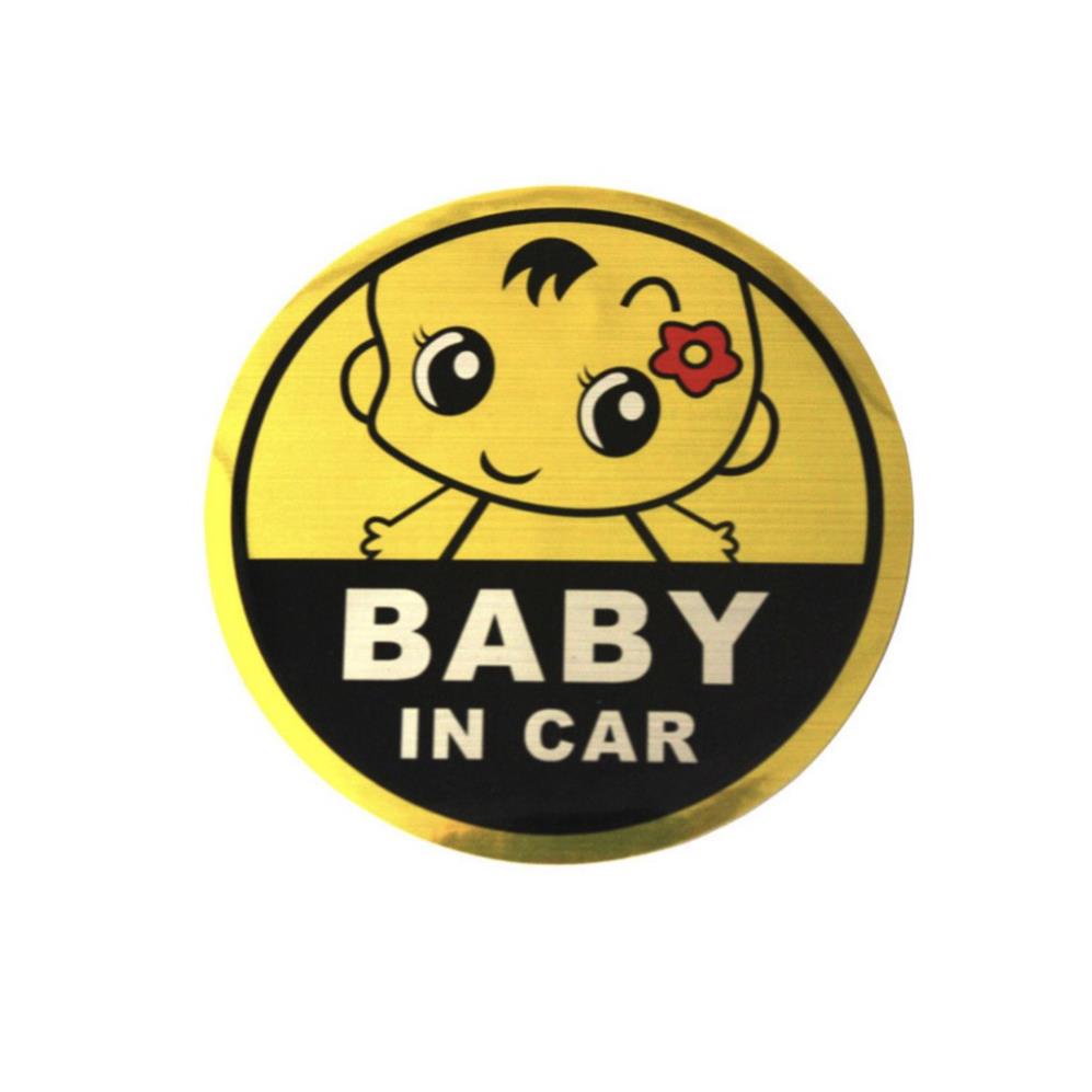 Tem/Miếng dán phản quang xe ô tô Baby In Car