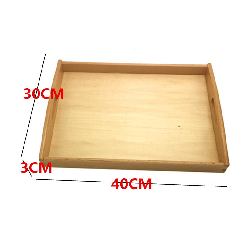 Giáo cụ Montessori - Khay gỗ Mon nhiều kích cỡ - 3 kích thước