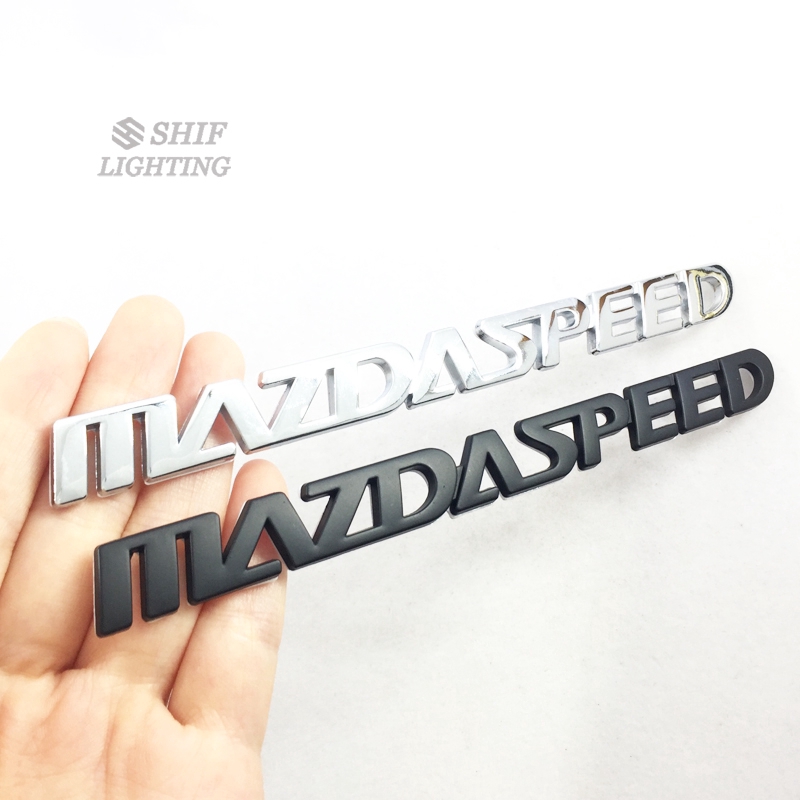 Sticker bằng kim loại họa tiết chữ MAZDASPEED dùng để trang trí xe MAZDA