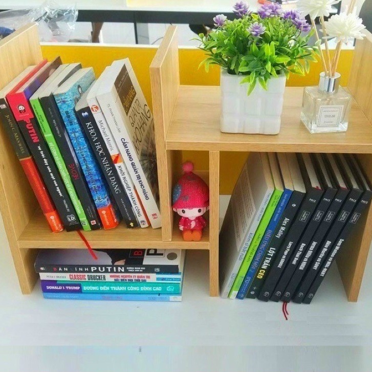 Kệ sách 5 ngăn để bàn bằng MDF phủ melamine chống trầy dễ dàng lắp ráp