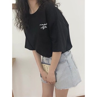 [Hàng order] Áo phông chữ simple style ( kèm ảnh thật)