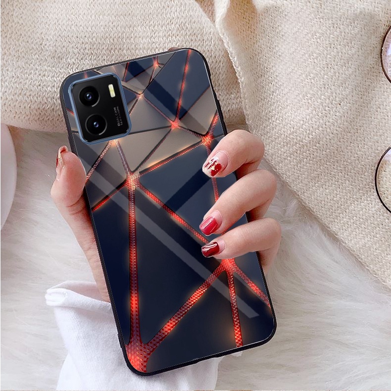 Ốp Vivo Y15S, Y15A , Y01 mặt kính gương bóng