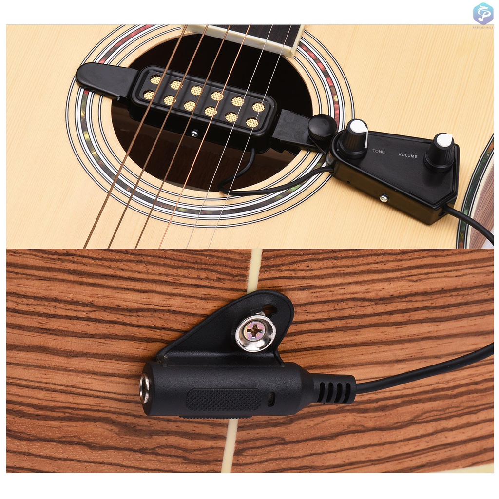 Hệ Thống Pickup Từ Tính Lỗ Âm Thanh Đàn Guitar Acoustic 6.35mm