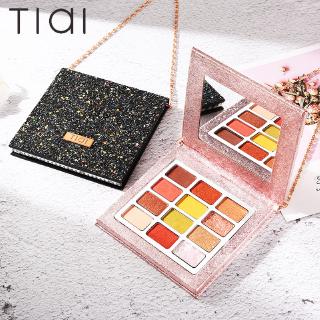 Bảng phấn mắt Tiai 12 màu lì và ánh ngọc trai lấp lánh