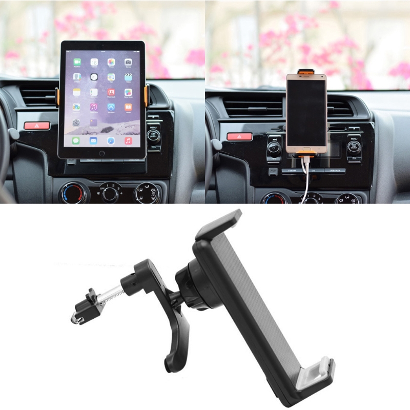 Giá đỡ điện thoại/ máy tính bảng 4-11 inch gắn lỗ thông gió xe ô tô tiện lợi