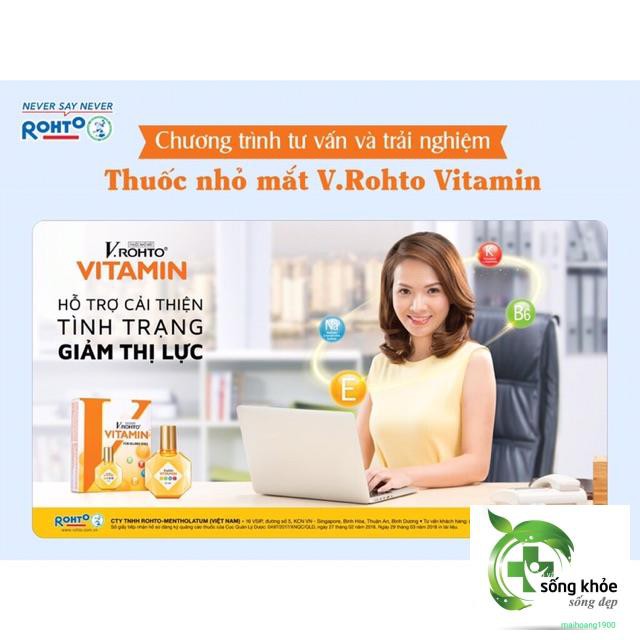 V.ROHTO VITAMIN- bổ sung vitamin cho mắt khoẻ mạnh, cải thiện tình trạng giảm thị lực, mờ mắt