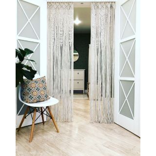 Rèm trang trí rèm cửa rèm sợi rèm macrame handmade