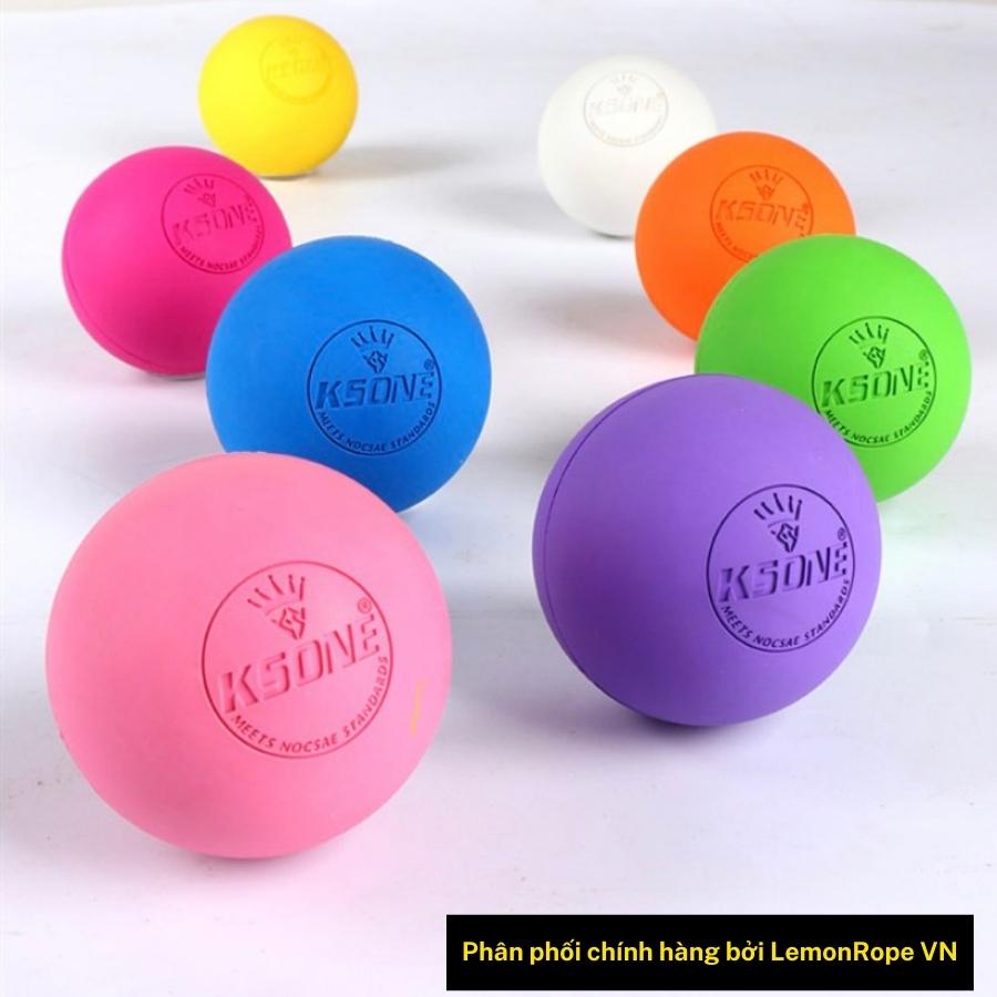 Bóng Cao Su Giãn Cơ KSONE, Bóng Massage giãn cơ trị liệu, phục hồi chấn thương - Cao su đặc - LemonRope