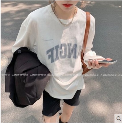 Áo dài tay nữ 2 màu sweater trắng đen