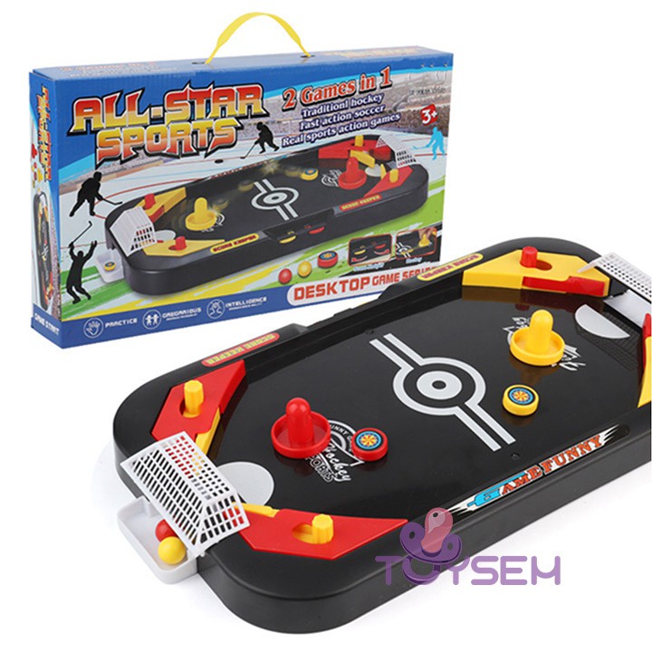 Đồ chơi trẻ em đánh bóng bàn khúc côn cầu trên băng dành cho 2 người toysem - Quà tặng sinh nhật, thôi nôi cho bé