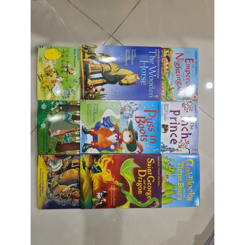 Sách Usborne my first reading level 2 Bộ đỏ 50 quyển